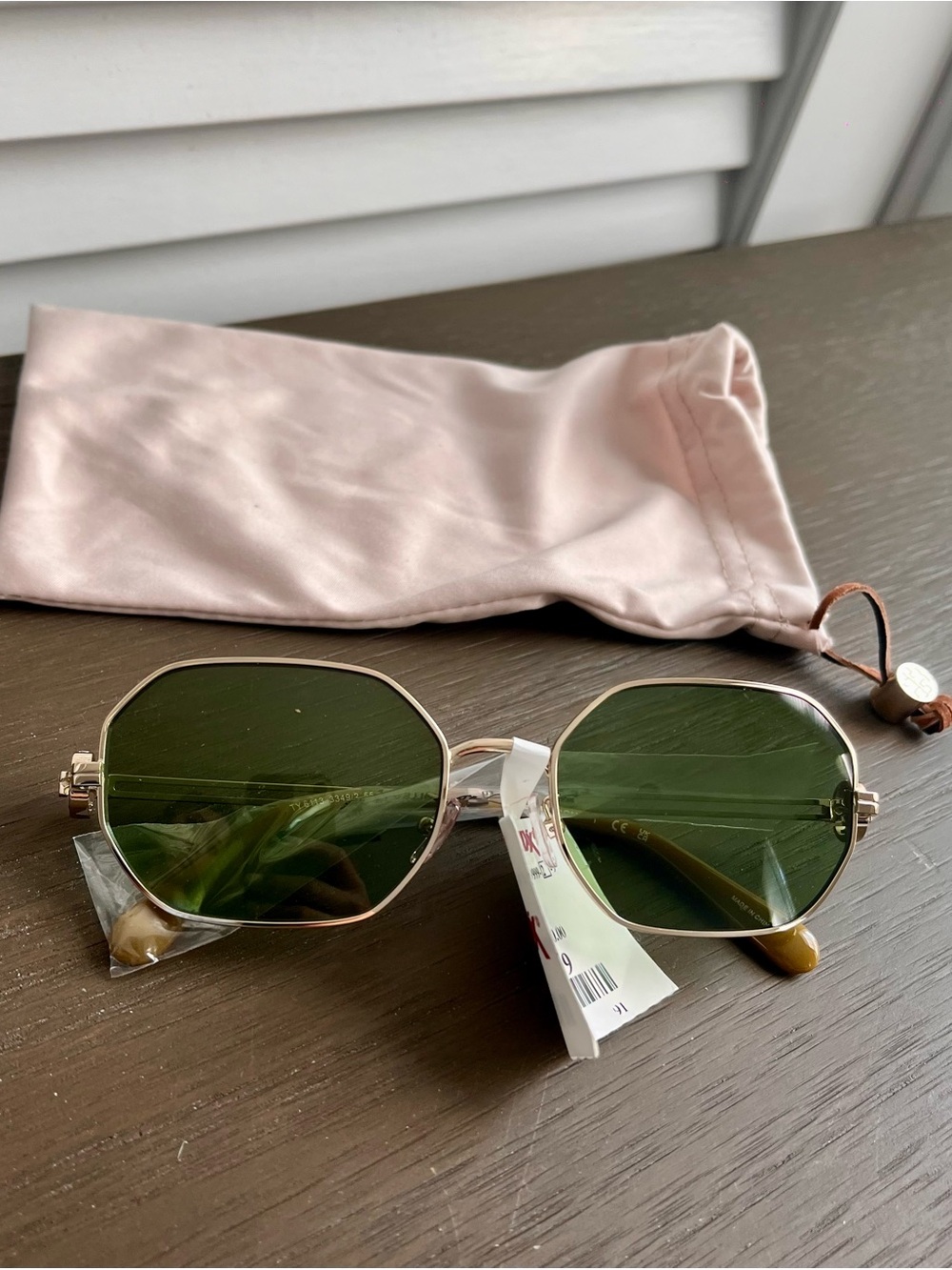 Tory Burch Tory TY6113 Gold Frame Sunglasses with Green Lenses